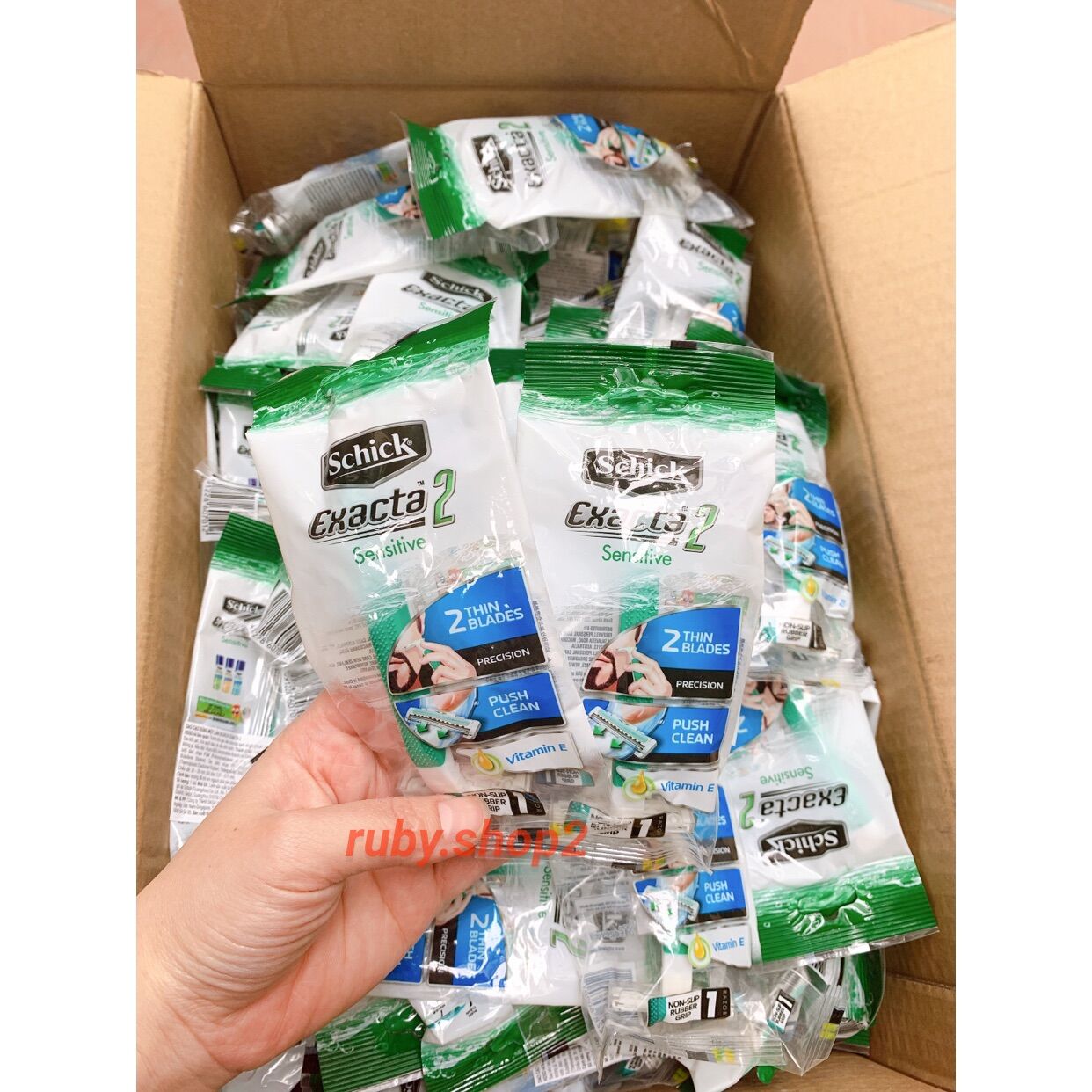 COMBO 10 DAO CẠO DÙNG MỘT LẦN SCHICK EXACTA 2