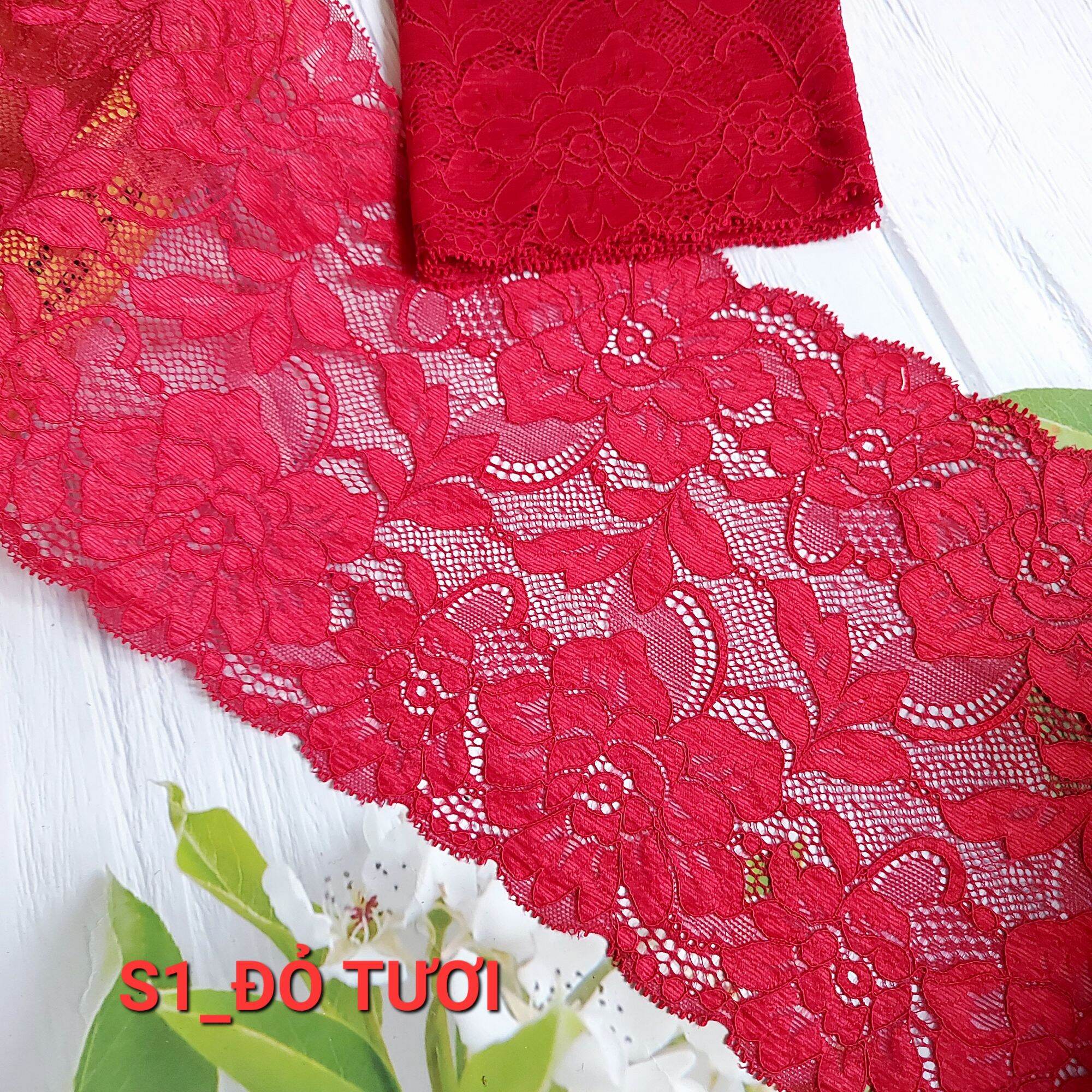 Ren thun tấm có co giãn , may nội y, bản rộng 17 cm.
