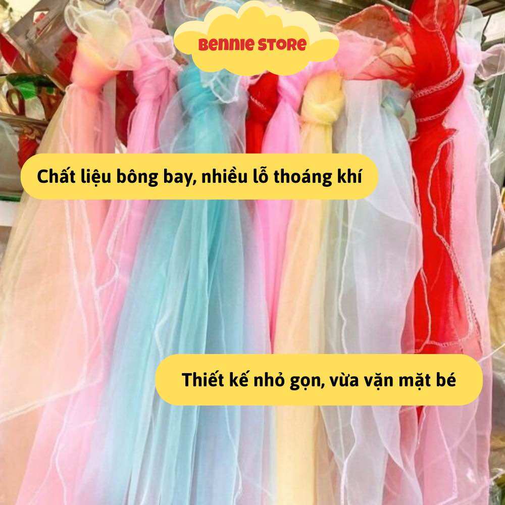 Khăn voan che mặt, chống bụi cho em bé