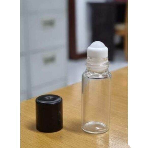 Combo 5 vỏ chai 3ml bi lăn thủy tinh chiết đựng tinh dầu dubai nước hoa Pháp son môi nước