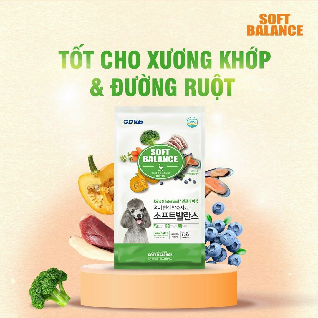 Thức ăn cho chó hạt mềm SoftBalance cho chó mọi lứa tuổi