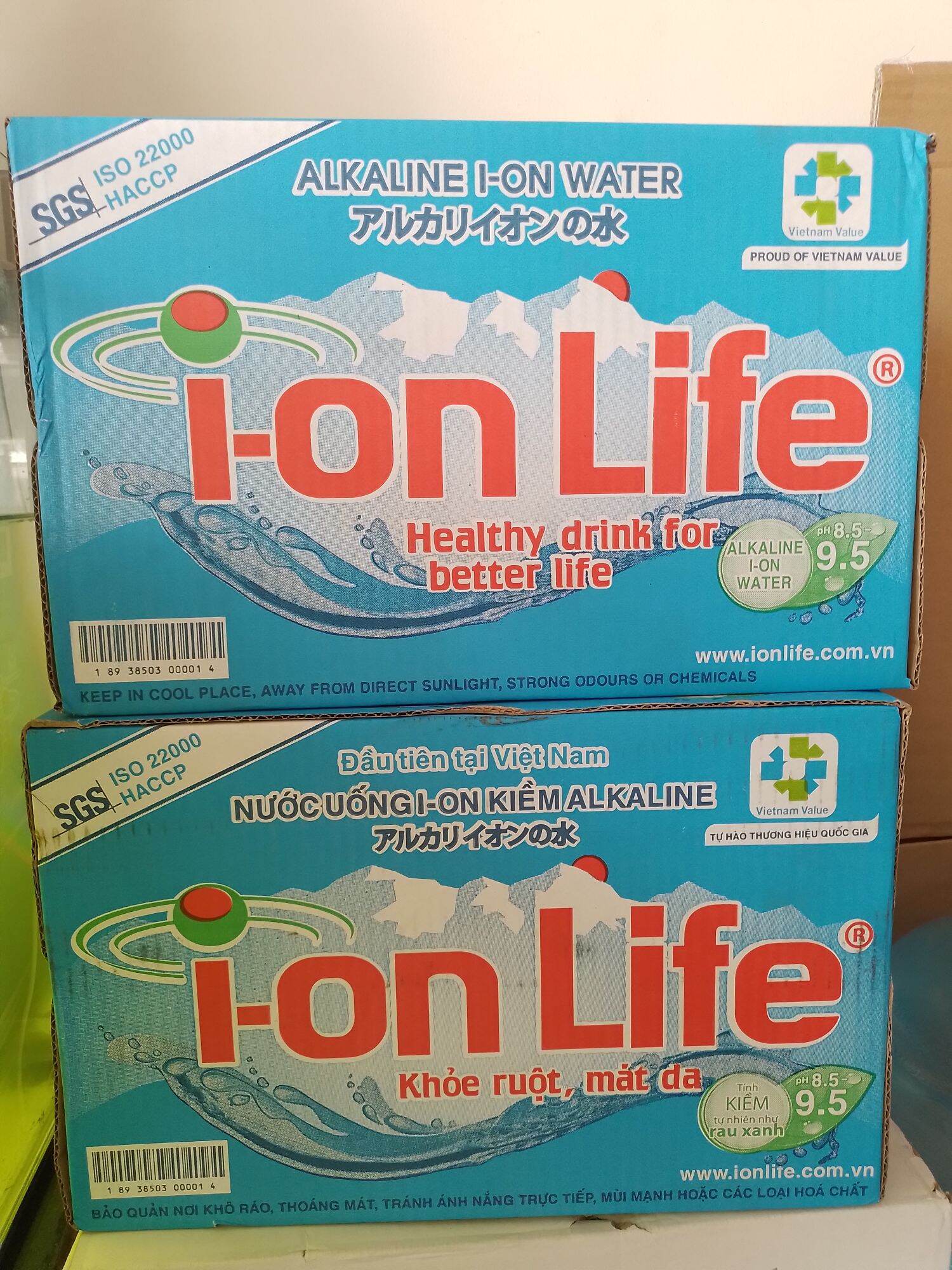 Thùng ion-life 24 chai 450ml