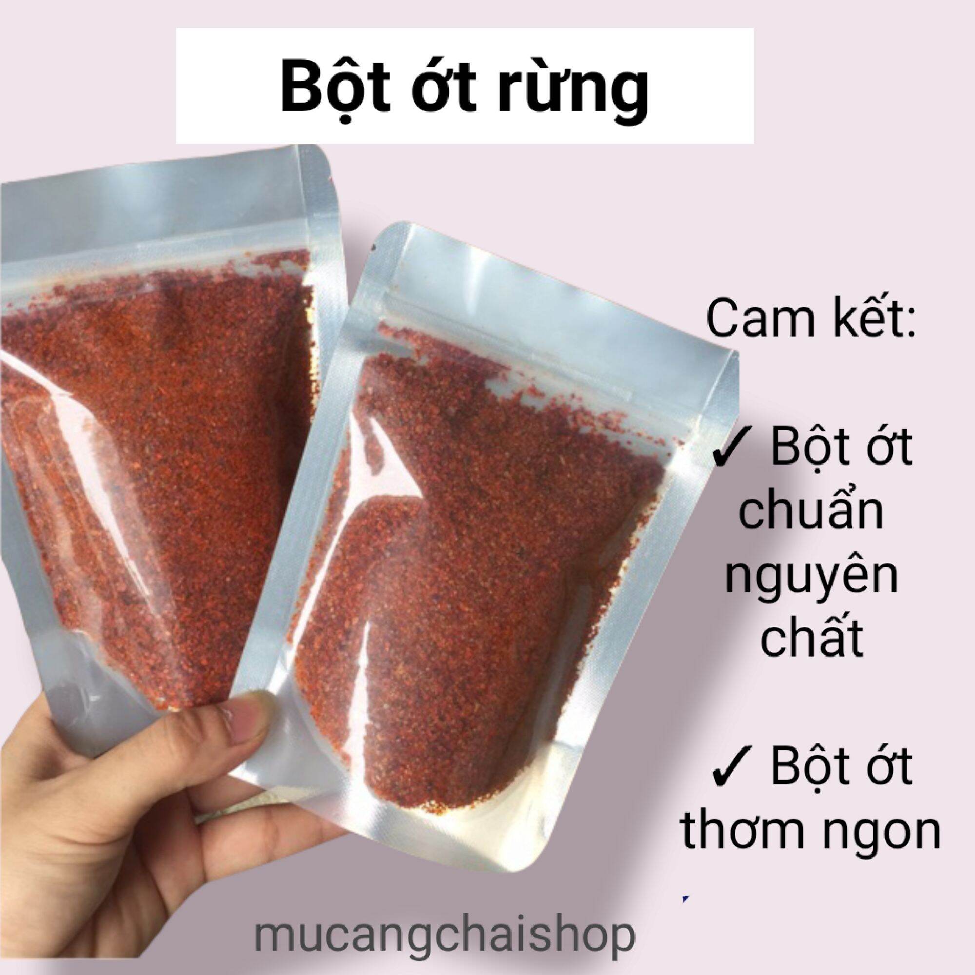 Bột ớt xiêm rừng chuẩn cay nồng túi 300g