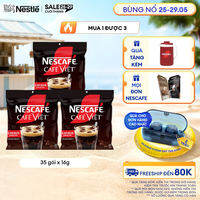 [ƯU ĐÃI THÁNG 5] [FREESHIP HCM] Combo 3 Túi Cà phê hòa tan NESCAFÉ Café Việt Cà phê đen đá (Túi 35 gói x 16g)