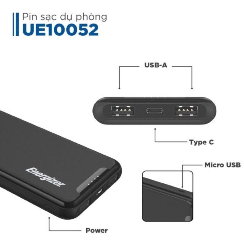 [HCM]Pin dự phòng Energizer 10.000mAh - UE10052