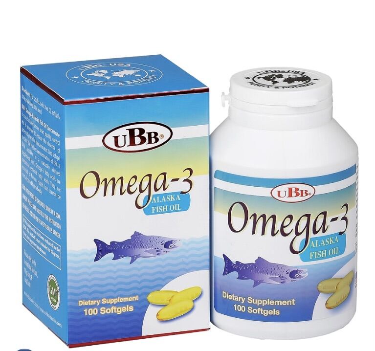 Viên Dầu Cá Omega-3 Alaska Fish Oil Ubb 100 Viên