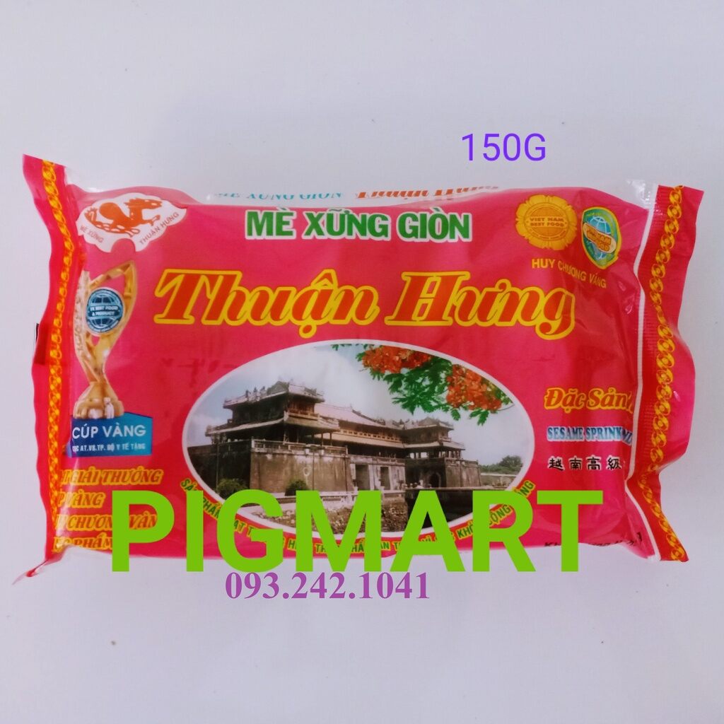 Kẹo mè xửng giòn thuận hưng - mè xững giòn huế - đặc sản huế - sesame springkled candy | pigmart