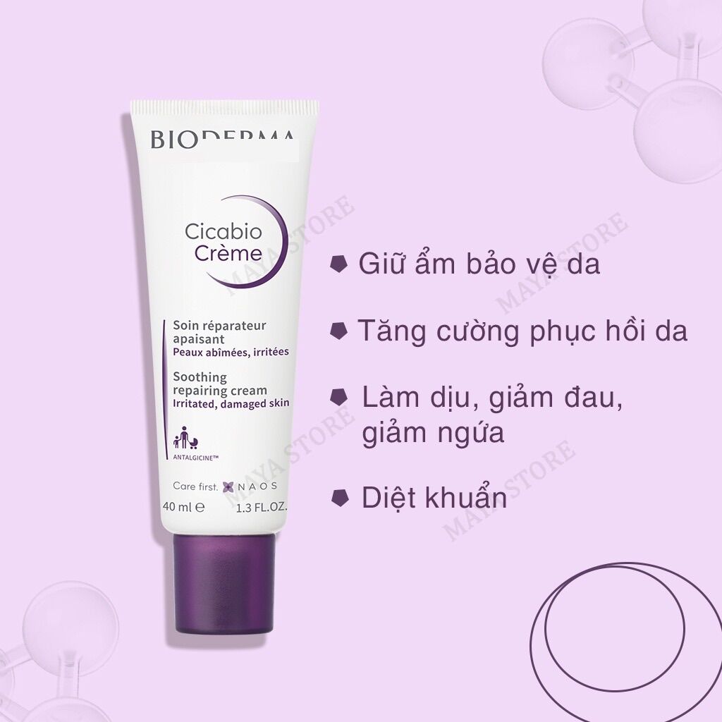 Kem dưỡng phục hồi da Bio Cicabio Cream 40ml  tím