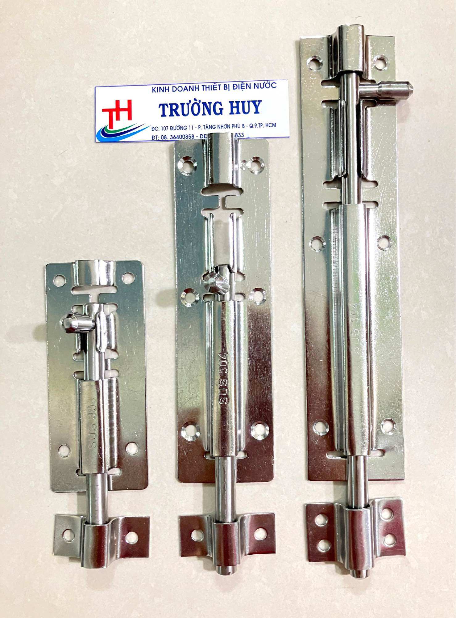 Chốt cửa đứng inox bản 4cm dài 10cm 15cm 20cm 25cm các loại