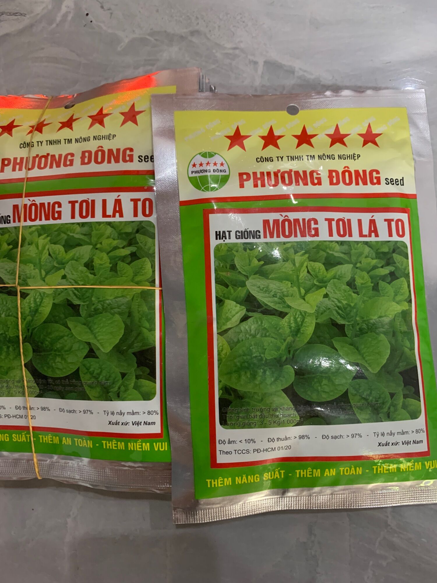 Hạt Giống Mồng Tơi Lá To gói 20g