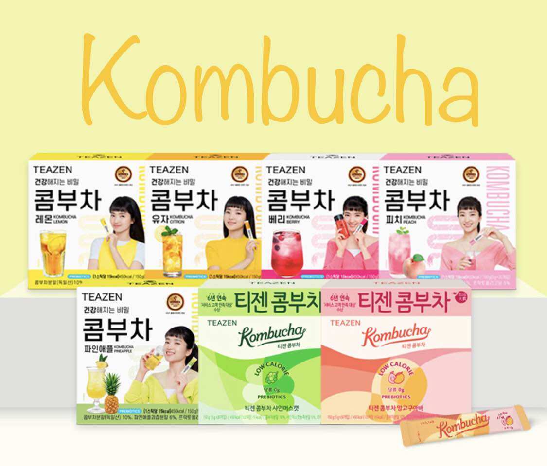  Trà Teazen kombucha thanh nhiệt giữ dáng cải thiện sức khỏe của Hàn Quốc 10 gói 