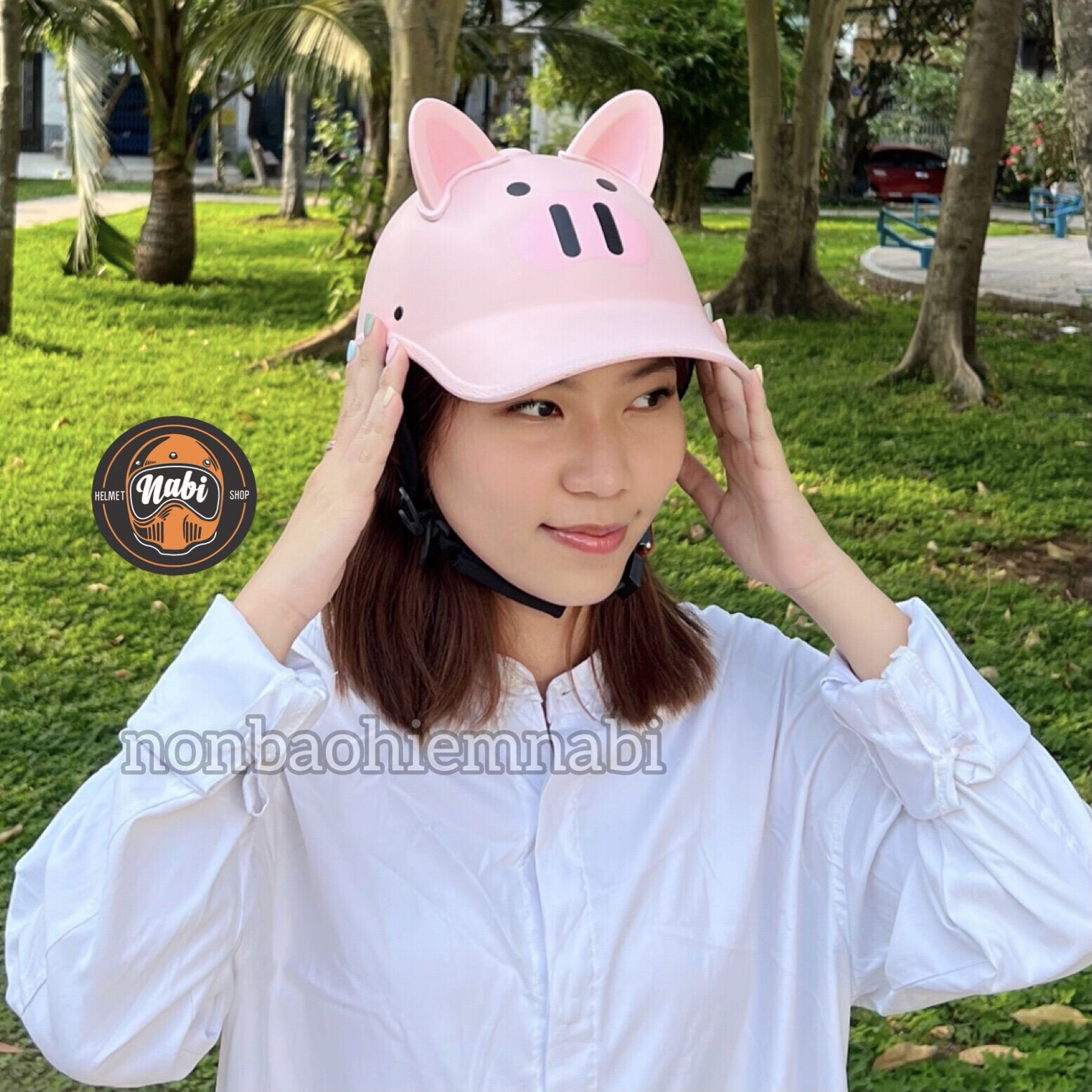 Mũ bảo hiểm lưỡi trai heo cao cấp