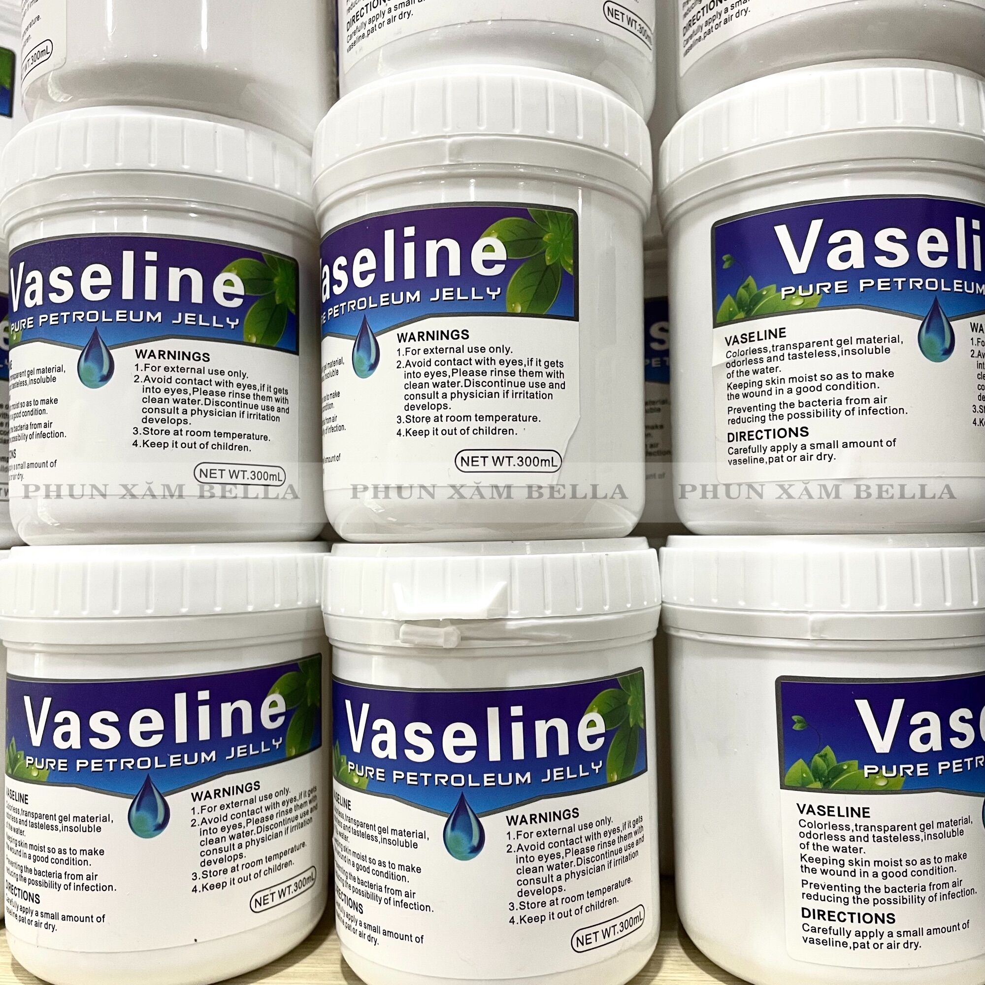 Vaseline phun xăm hũ 300ml