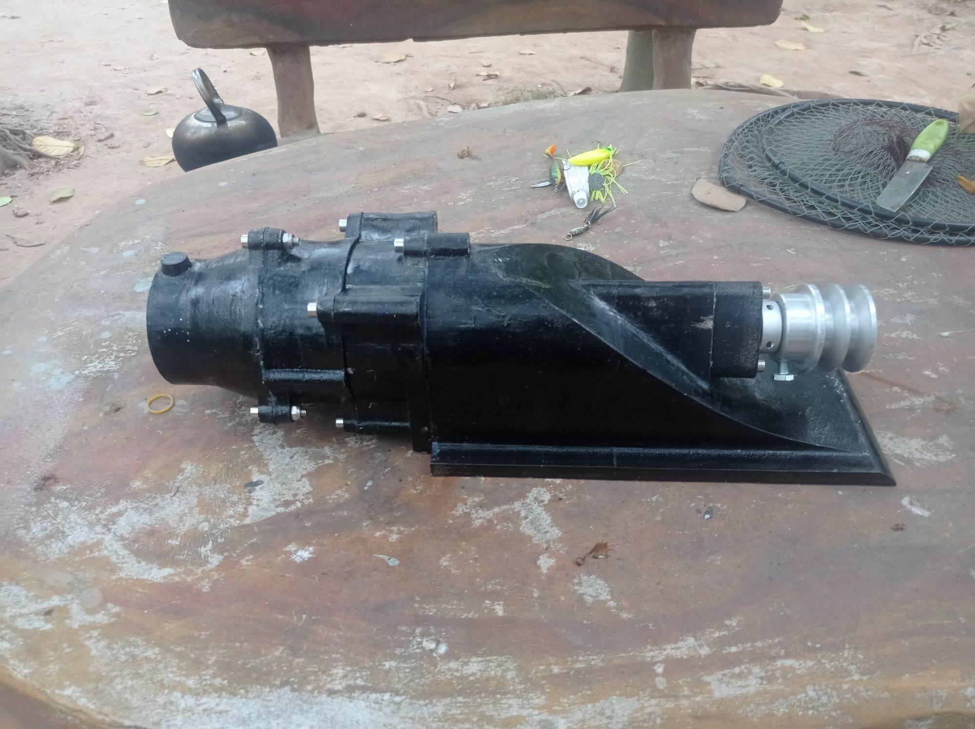 Turbo jet 100mm lắp thuyền composite