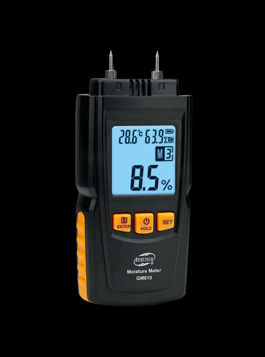 Máy đo độ ẩm thi công sơn, đo độ ẩm sấy, đo độ ẩm Benetech 610