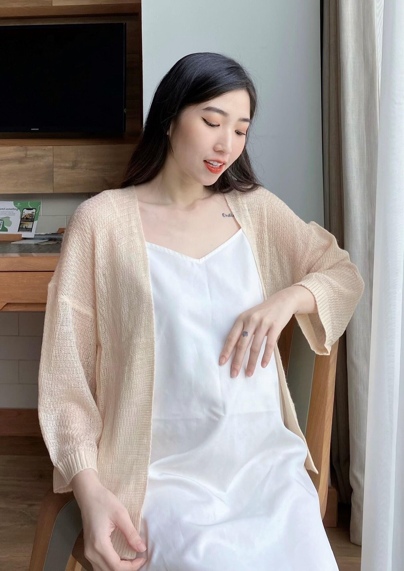 Áo khoác len nhẹ nhàng