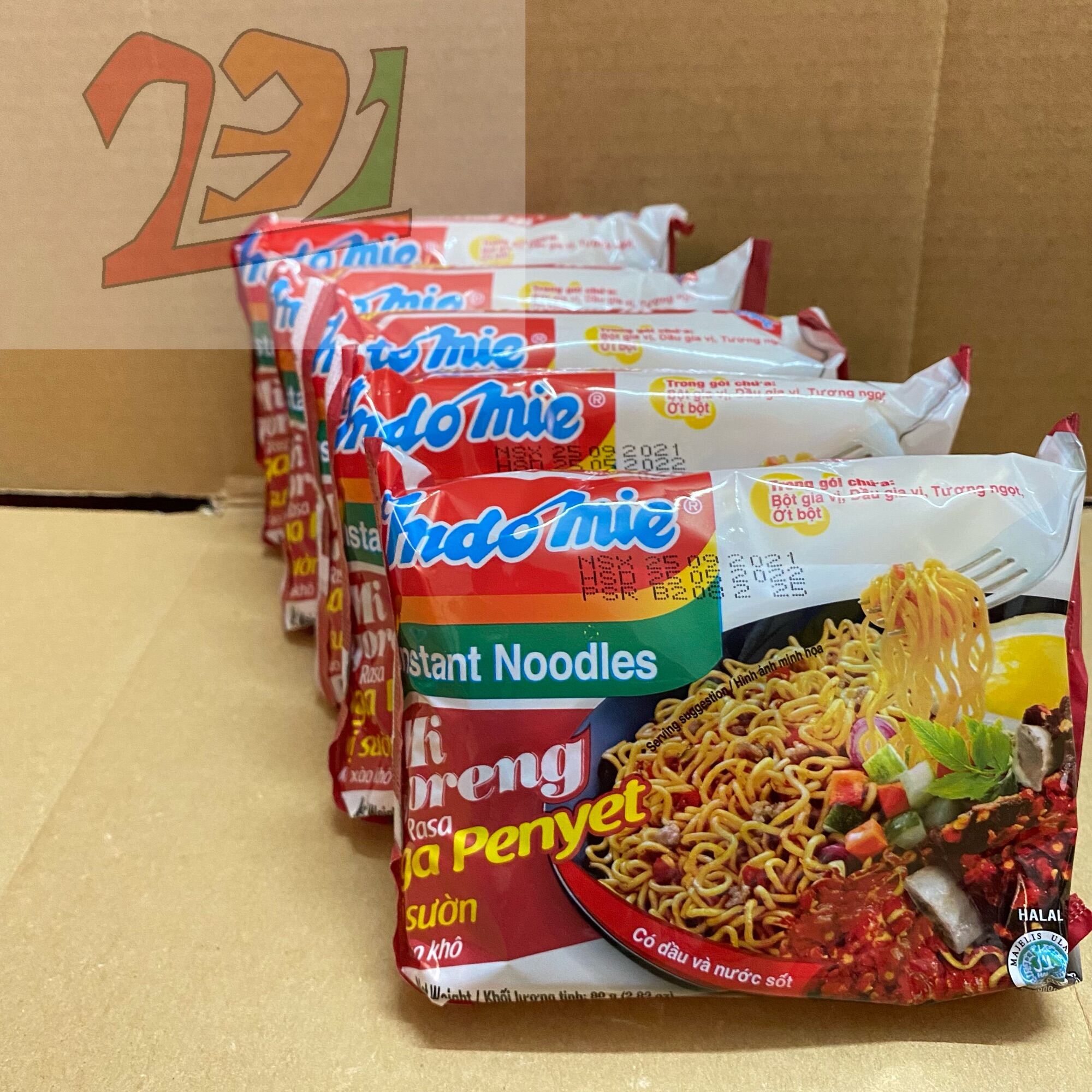 5 Gói x 80gSườn Xào Khô Lốc Mỳ Trộn Khô Indomie