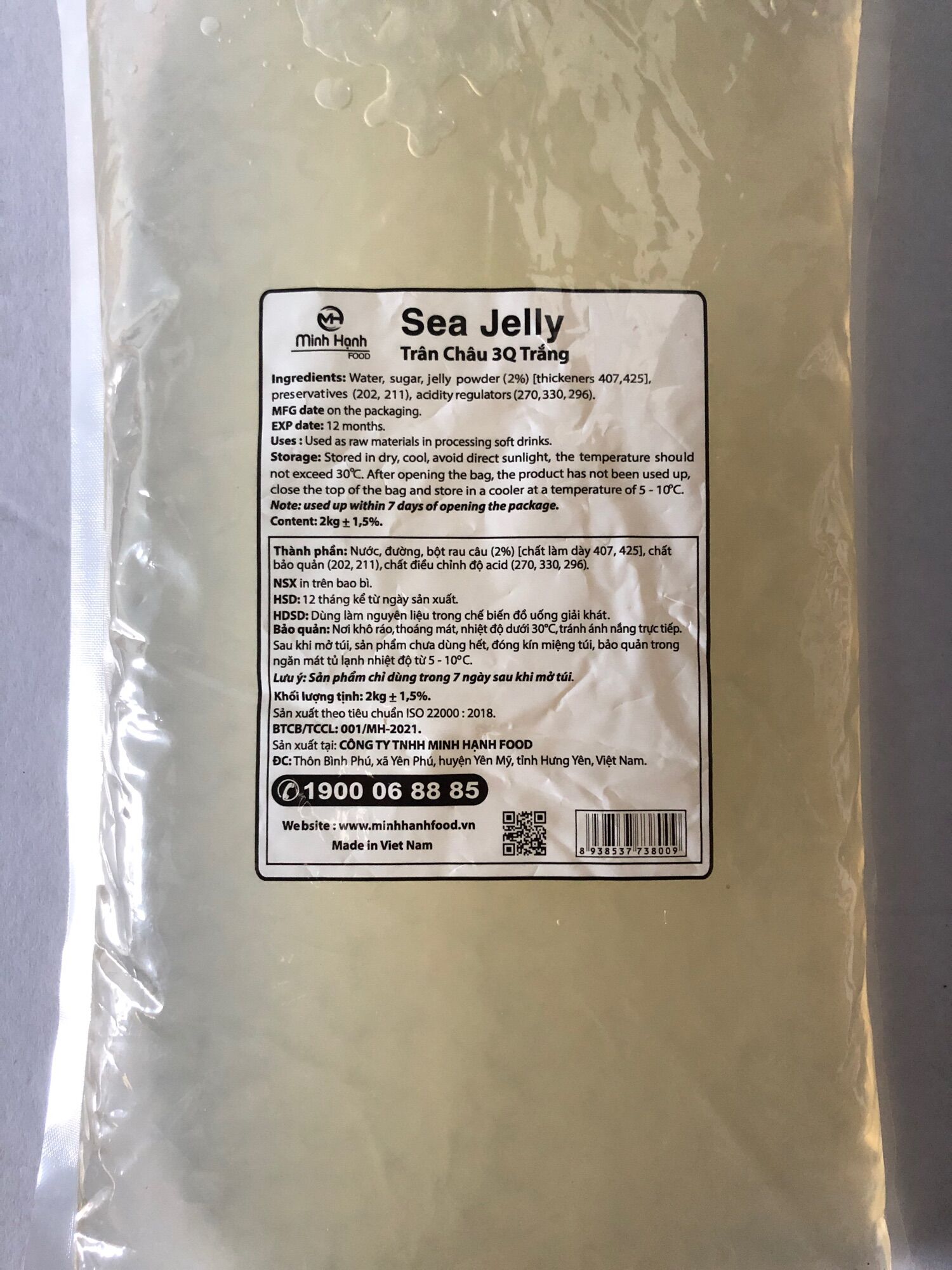 3Q SEA JELLY ( TRÂN CHÂU TRẮNG) 2KG