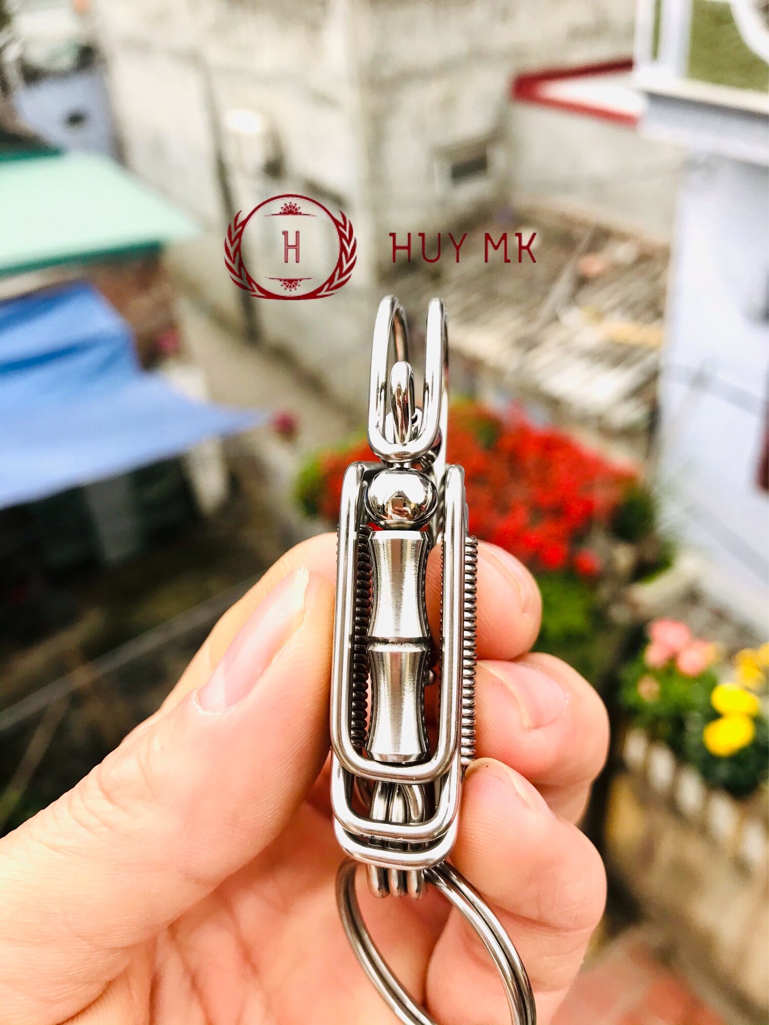 Móc khóa thủ công trúc quân tử