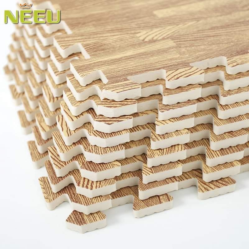 thảm xốp lót sàn vân gỗ 60x60x1cm