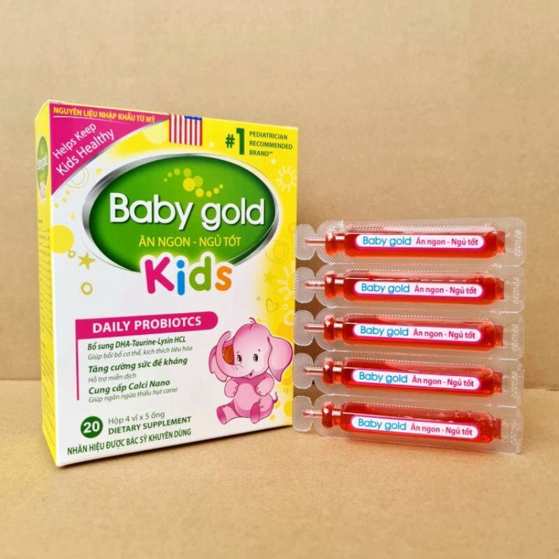 Baby gold kids tiêu hoá khoẻ trẻ ăn ngon, sản phẩm có nguồn gốc xuất xứ rõ ràng, đảm bảo chất lượng