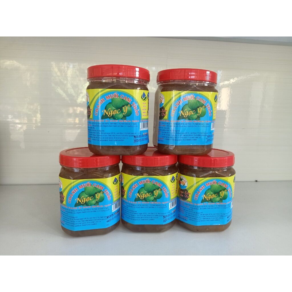 Chanh muối cam thảo ngọc ý hủ 900 gram