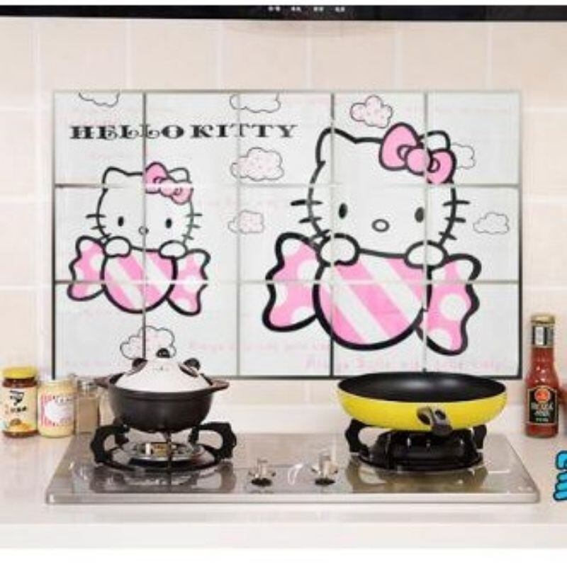 🌸decal dán bếp hello kitty