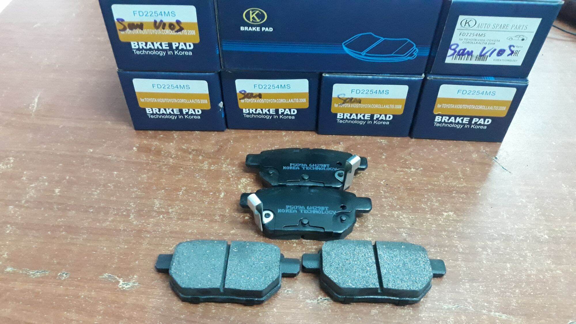 Má phanh sau ( Bố Thắng sau ) Hàn Quốc FD2254 ALTIS 04+14 / VIOS 07+ 17/ YARIS 07+14