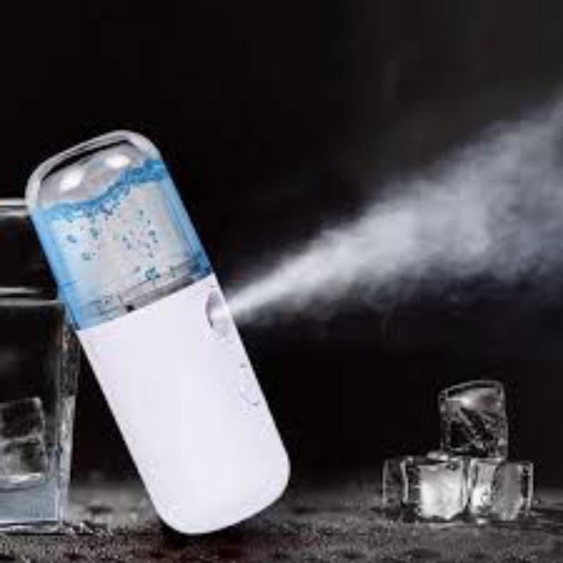 Combo máy xông mặt mini + máy hút mụn mini cầm tay