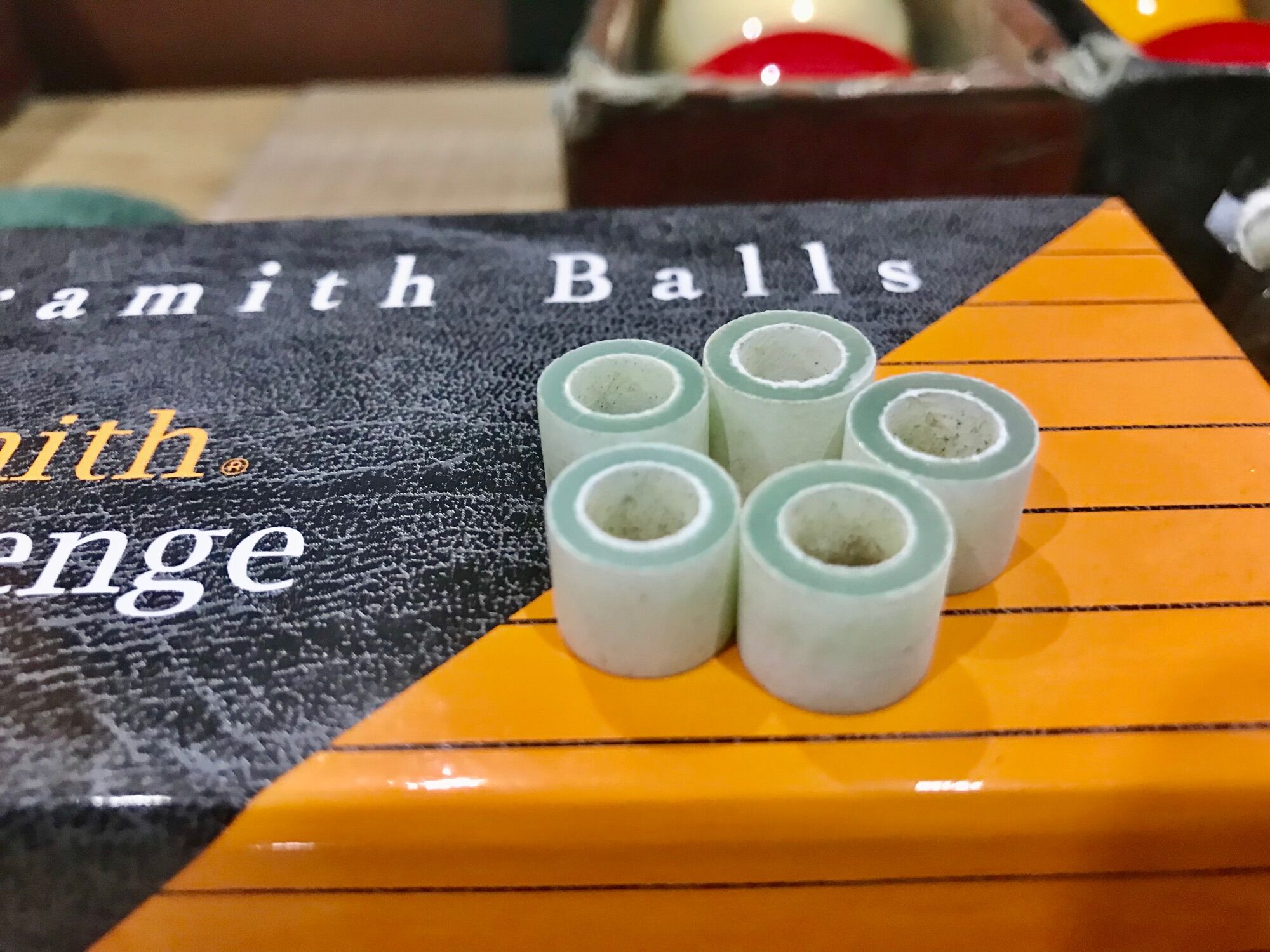 5 Phíp cơ bida thủy tinh 12mm, 13mm
