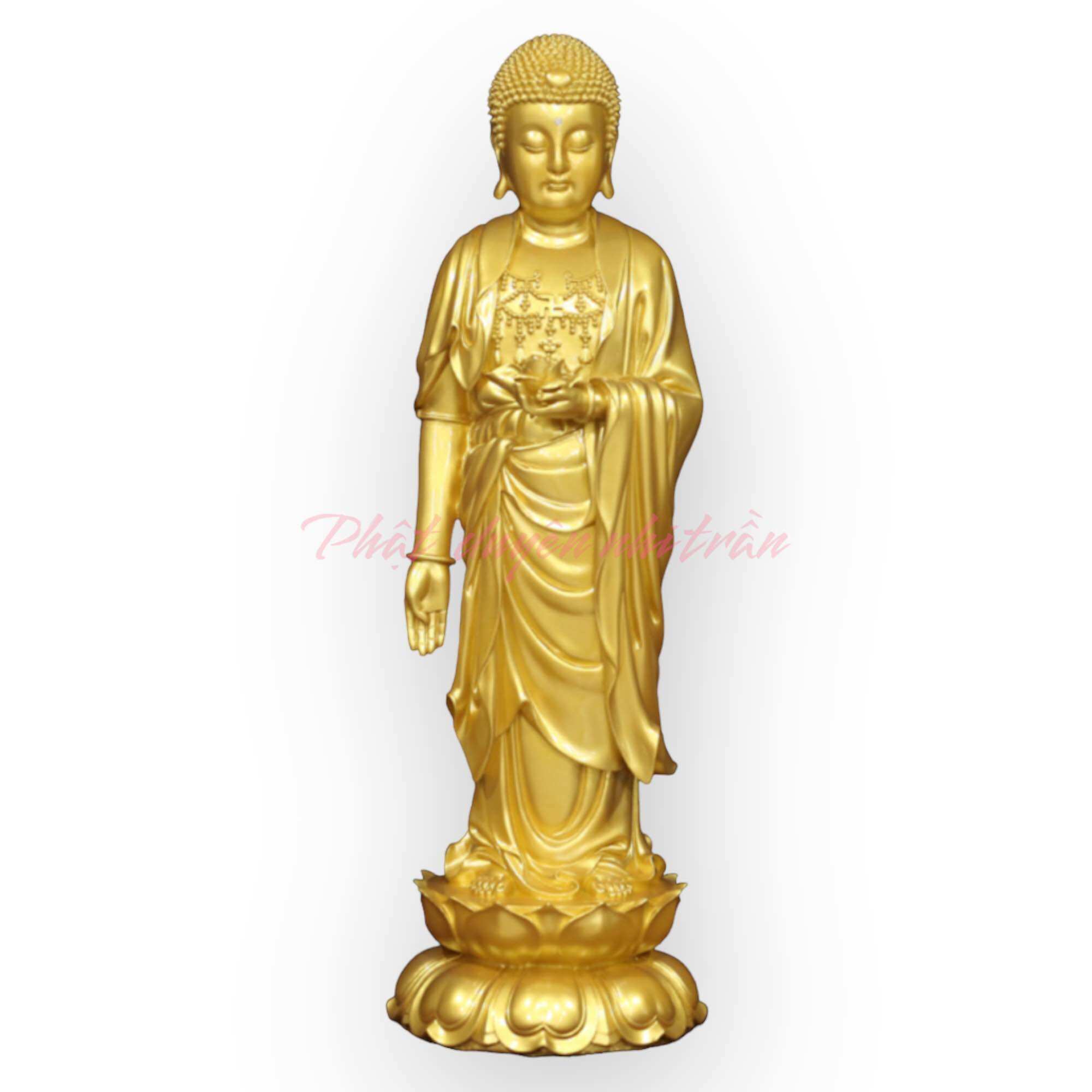 Tượng ngài di đà đứng chiều cao 25cm