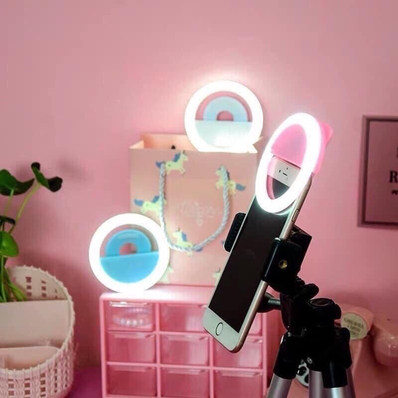 Đèn led selfie cho điện thoại - đèn leg chiếu sáng chụp hình có 3 chế độ ánh sáng
