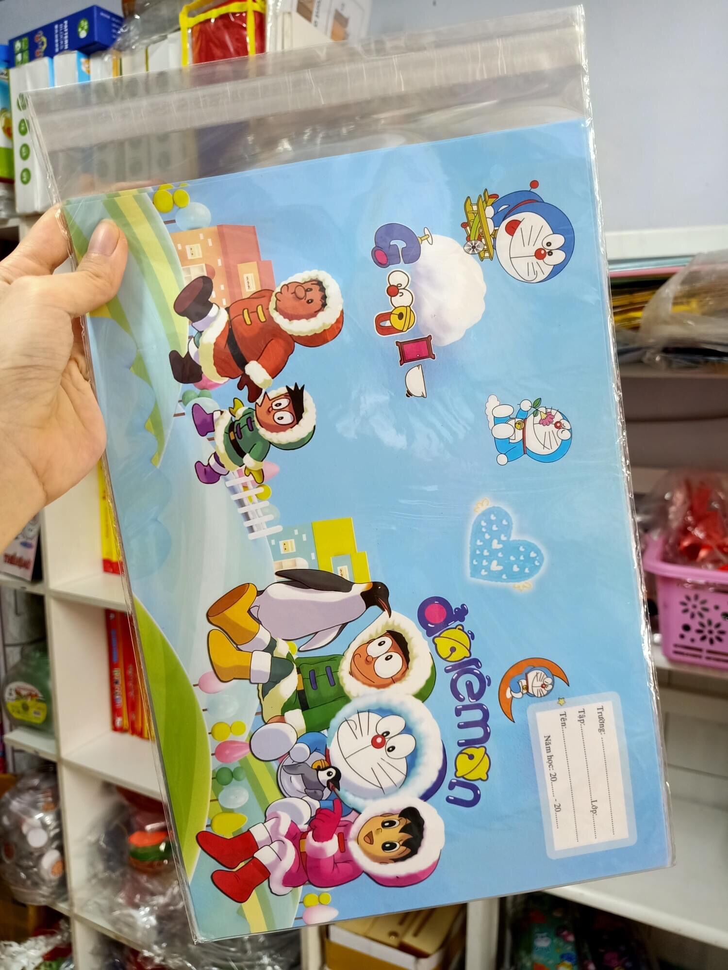 Bao tập có sẵn bao kiếng hình (10 tờ/xấp)
