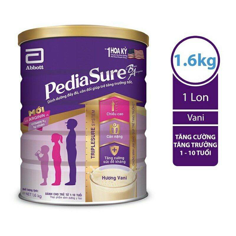 Sữa bột Pediasure 1,6kg. Date 2023 thumbnail