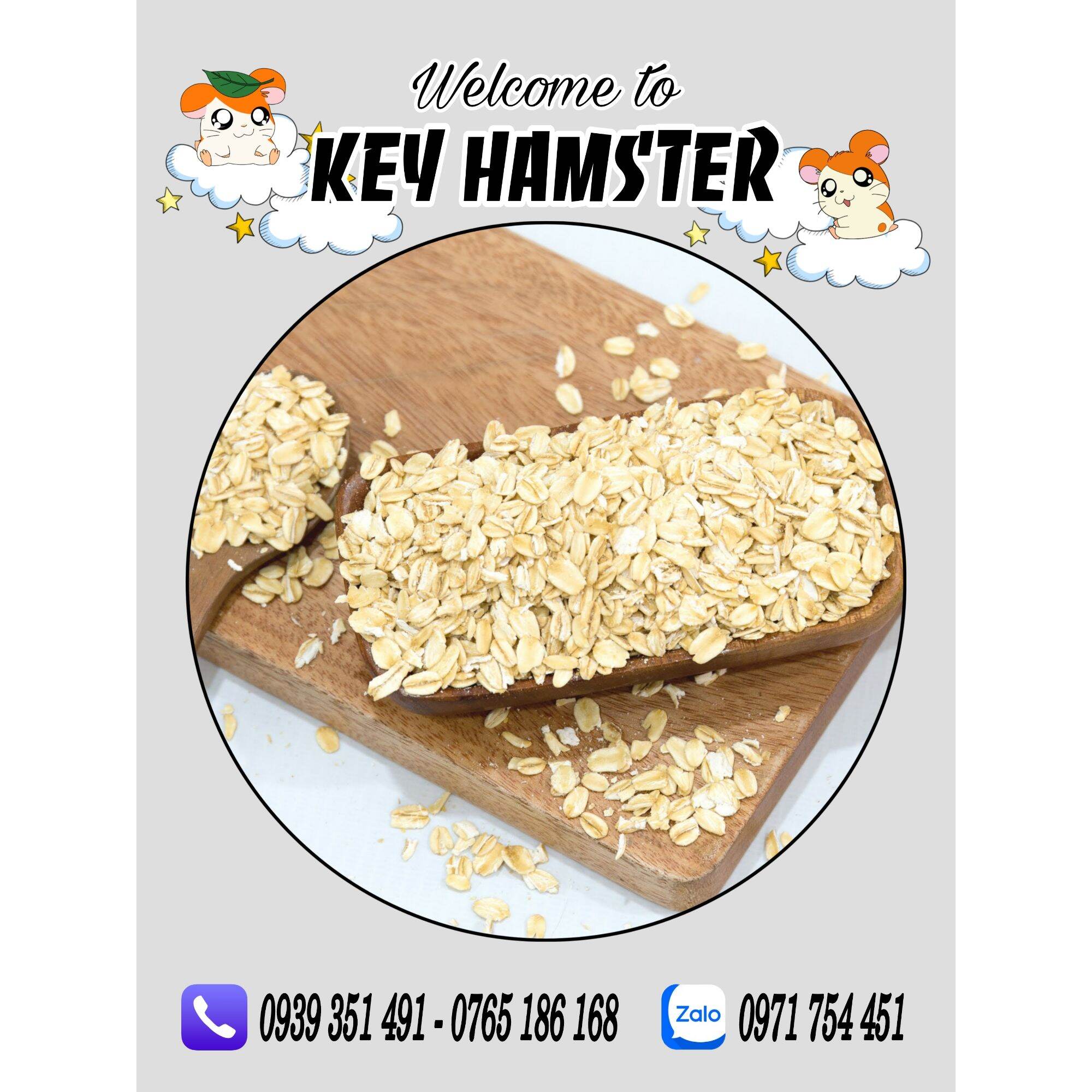 Yến mạch cán dẹt - bổ sung chất xơ cho hamster, chim cảnh.