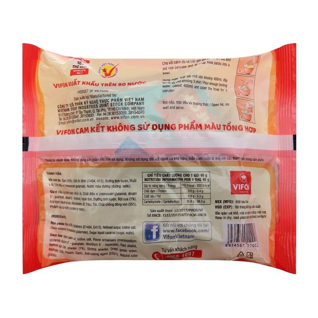 20 gói bánh đa cua Vifon