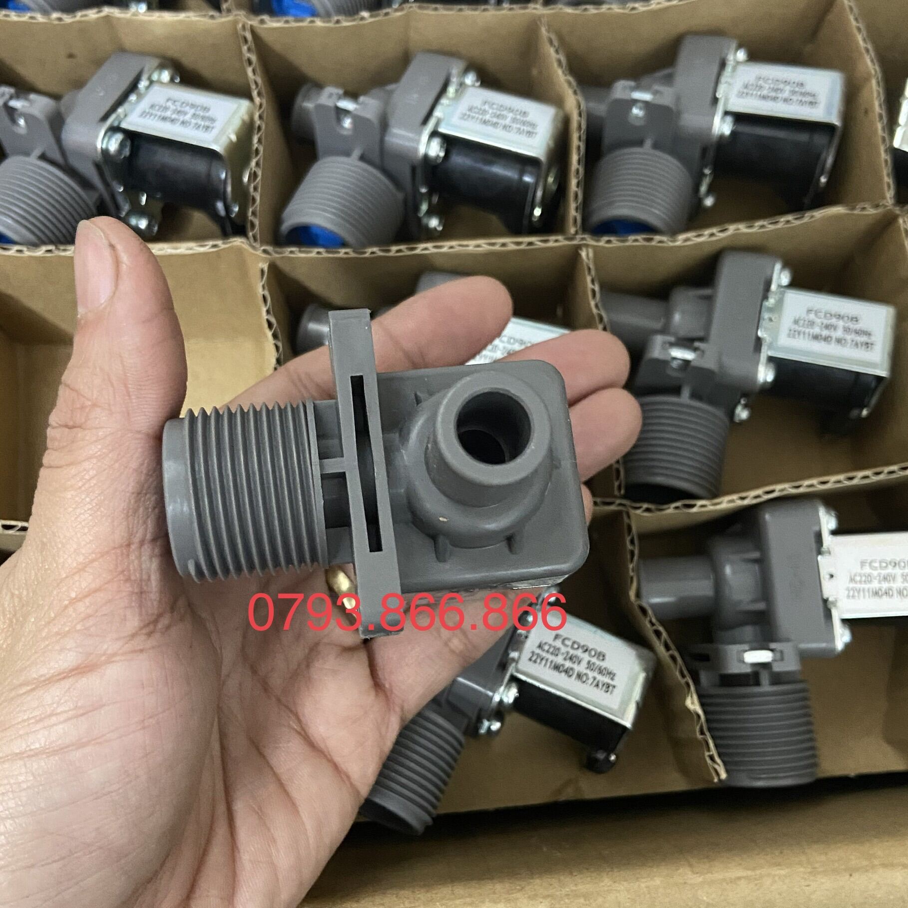 Van cấp nước máy giặt Panasonic ( van đơn - loại tốt ) - van điện từ máy giặt panasonic - Mega88. 