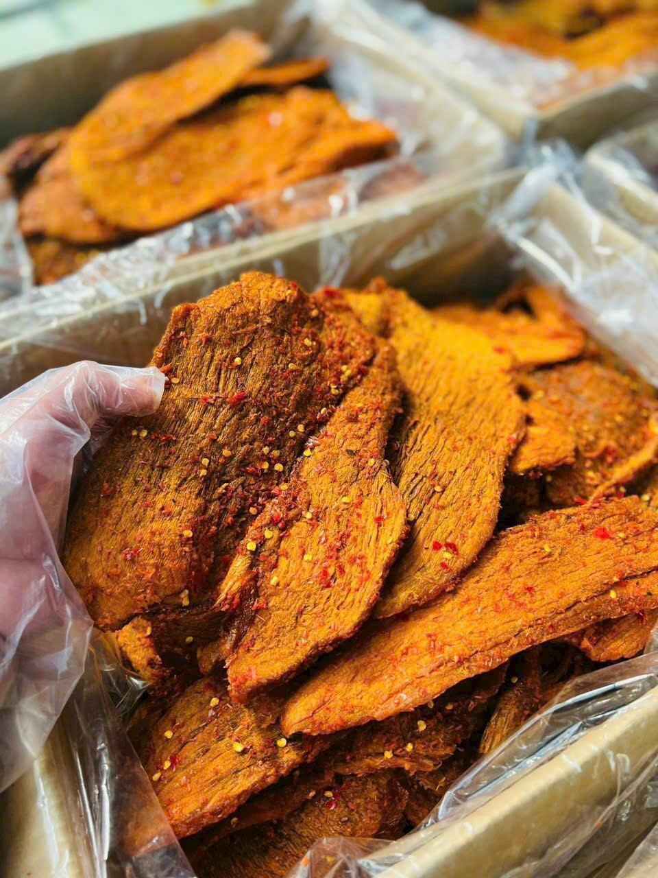 KHÔ BÒ MỀM MIẾNG TO (Ít Cay)