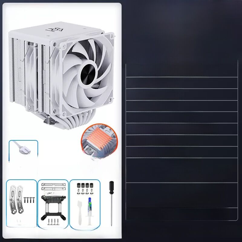 CPU Cooler Snowman Ice Man 6/8 Heat Pipe Double Tower CPU Cooler 1700 Wind Cooling X99 Desktop 2011