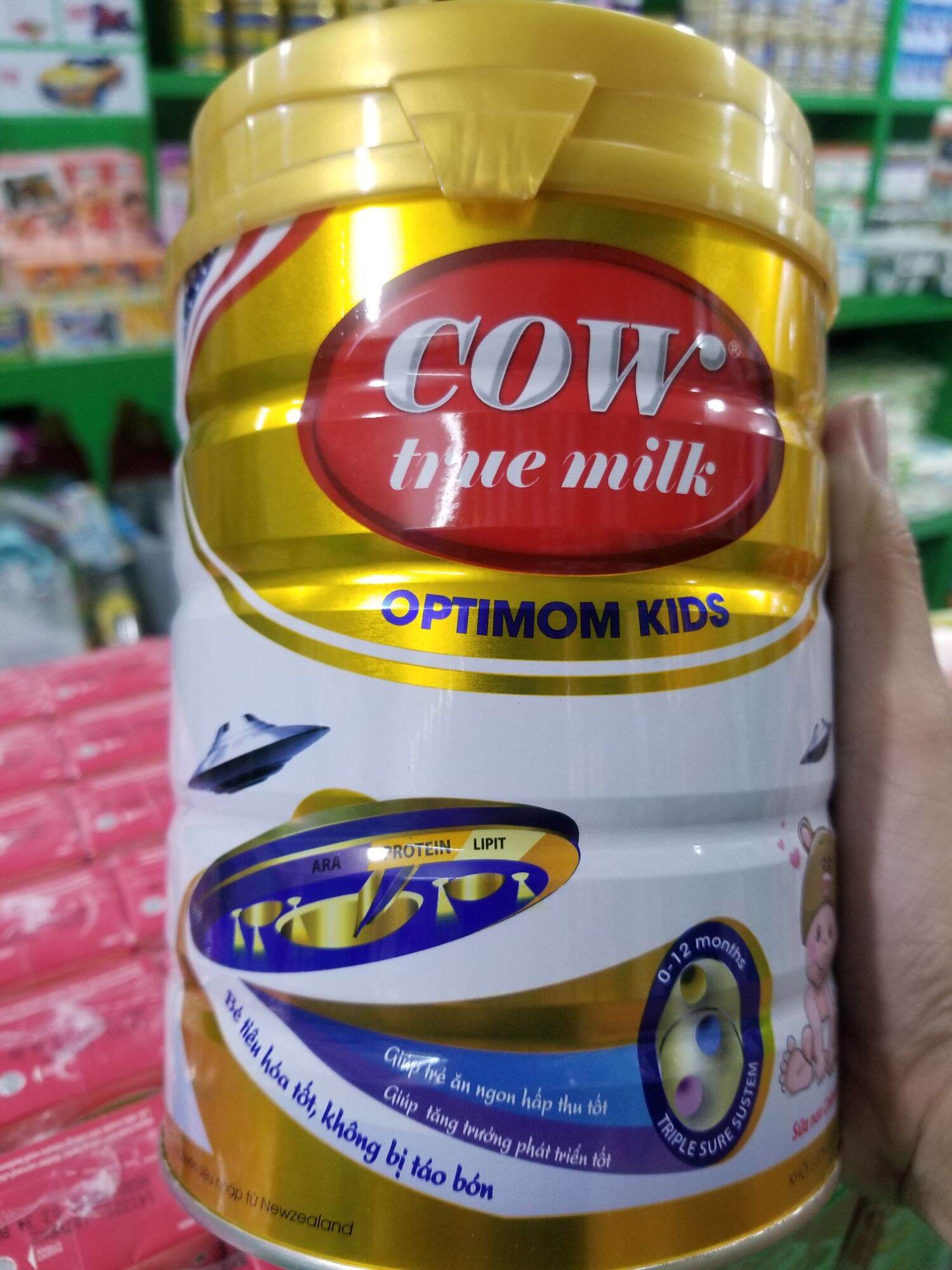 [HCM]SỮA BỘT COW TRUE MILK OPTIMOM KIDS 900G