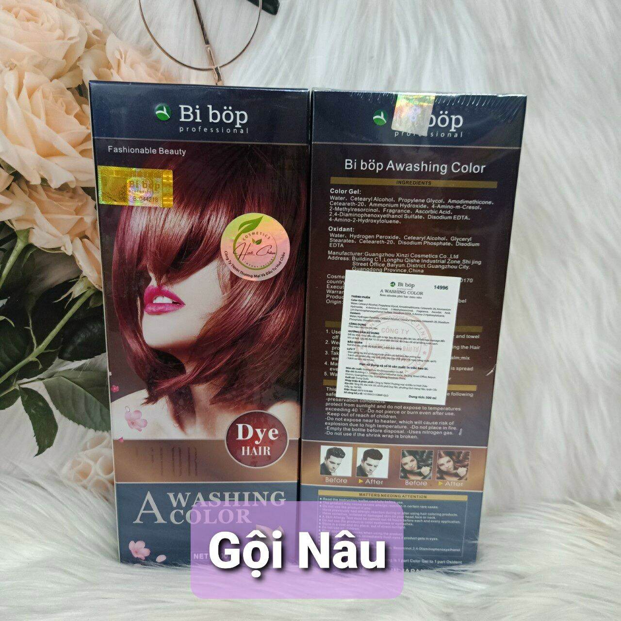 (CHÍNH HÃNG) Dầu Gội Đen - Nâu Bibop 500ml 2022