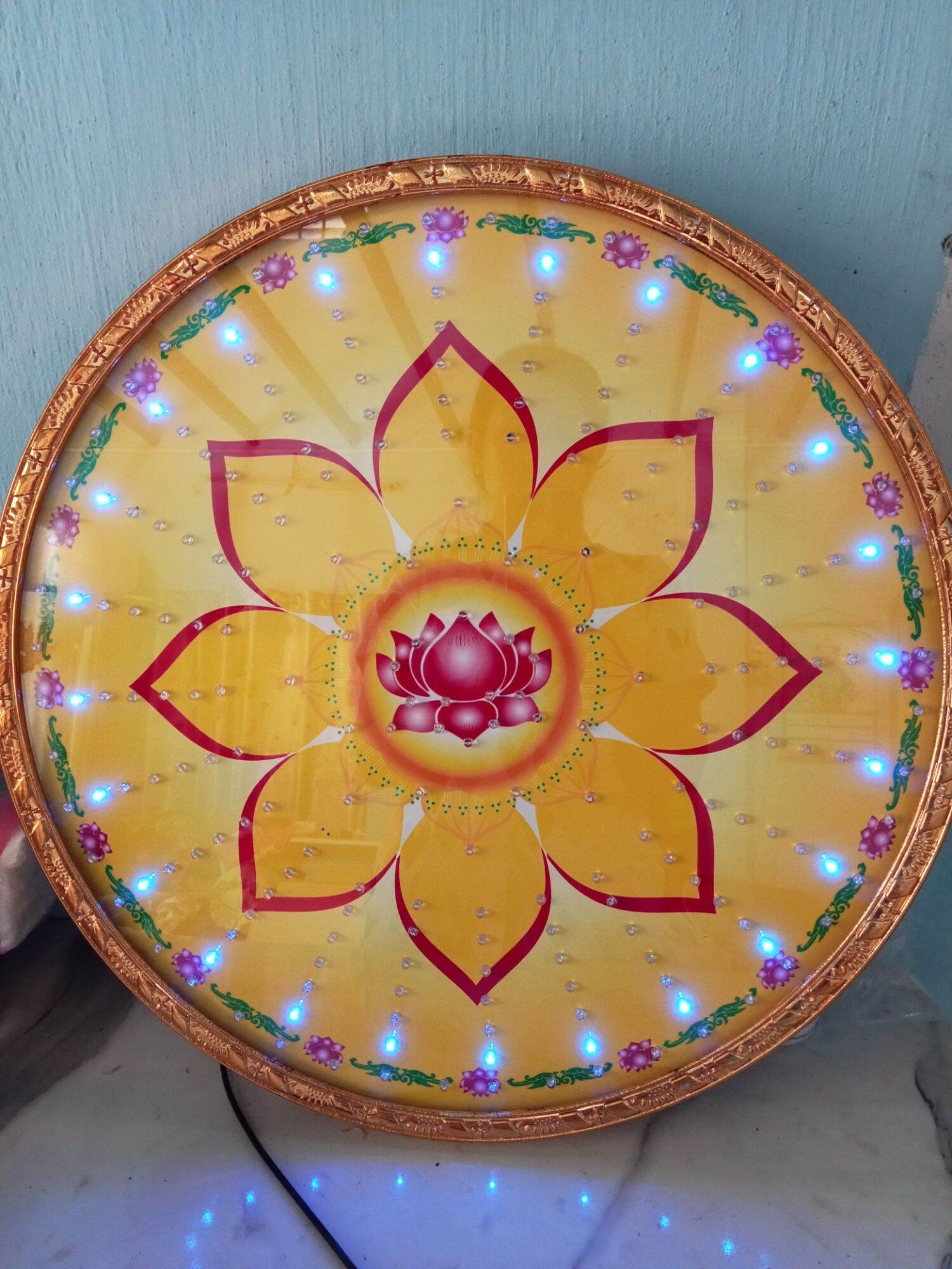 Hào quang led siêu sáng kích thước 22cm . hình hoa sen