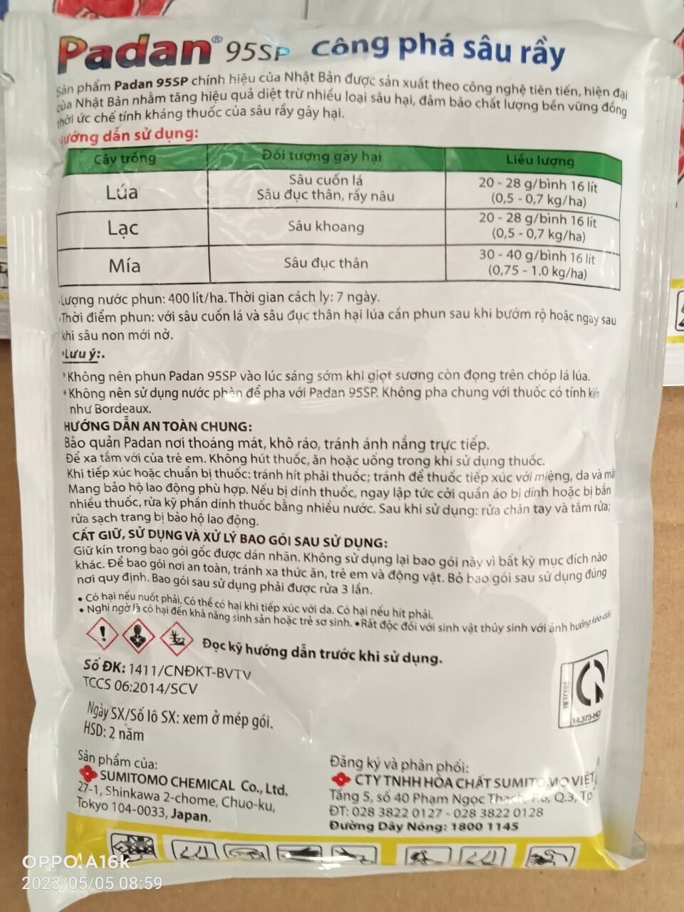 thuốc trừ sâu Padan 95SP công phá sâu rầy