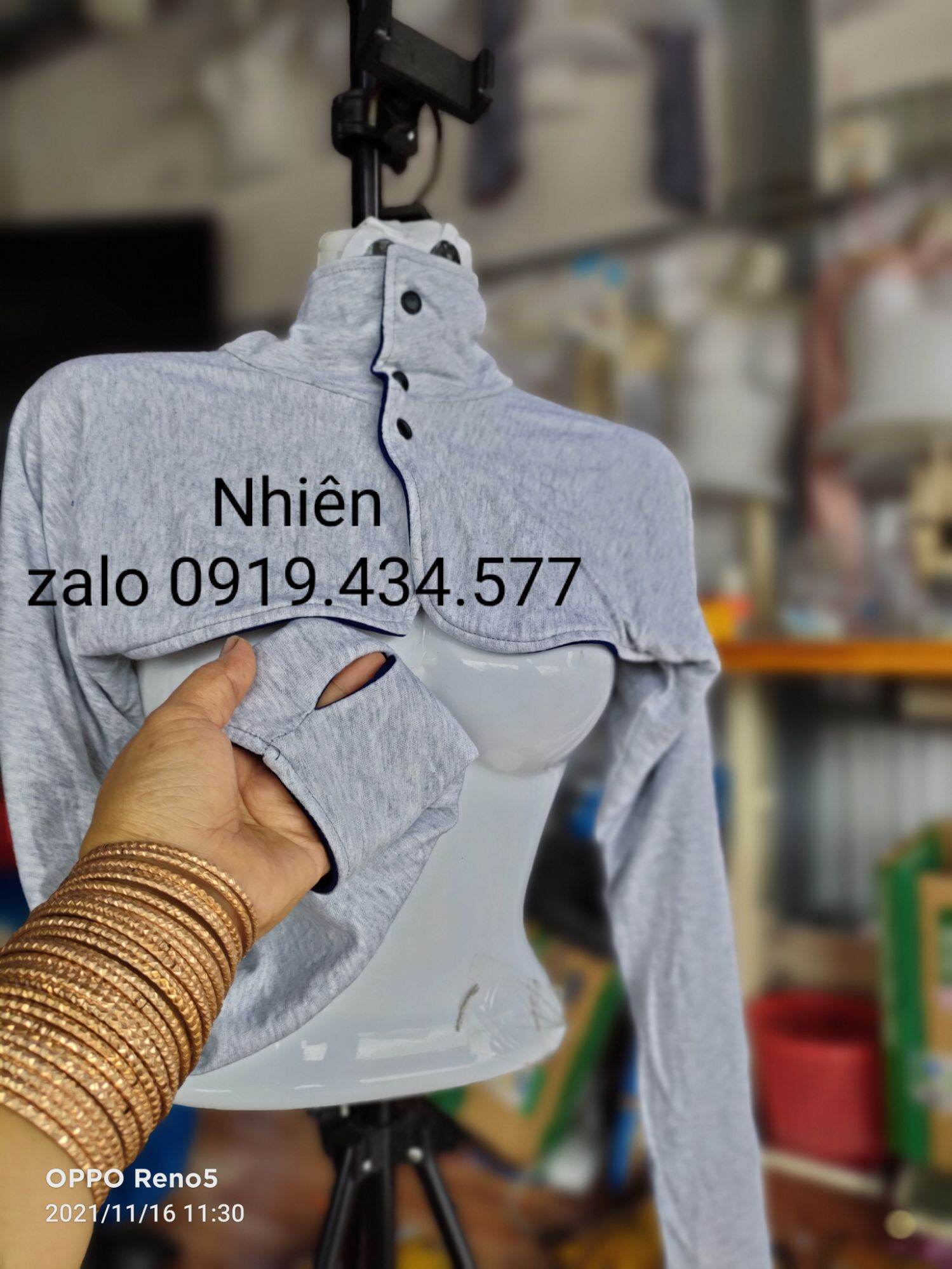 Tay áo ủ kem 2 lớp mặc được 2 bề