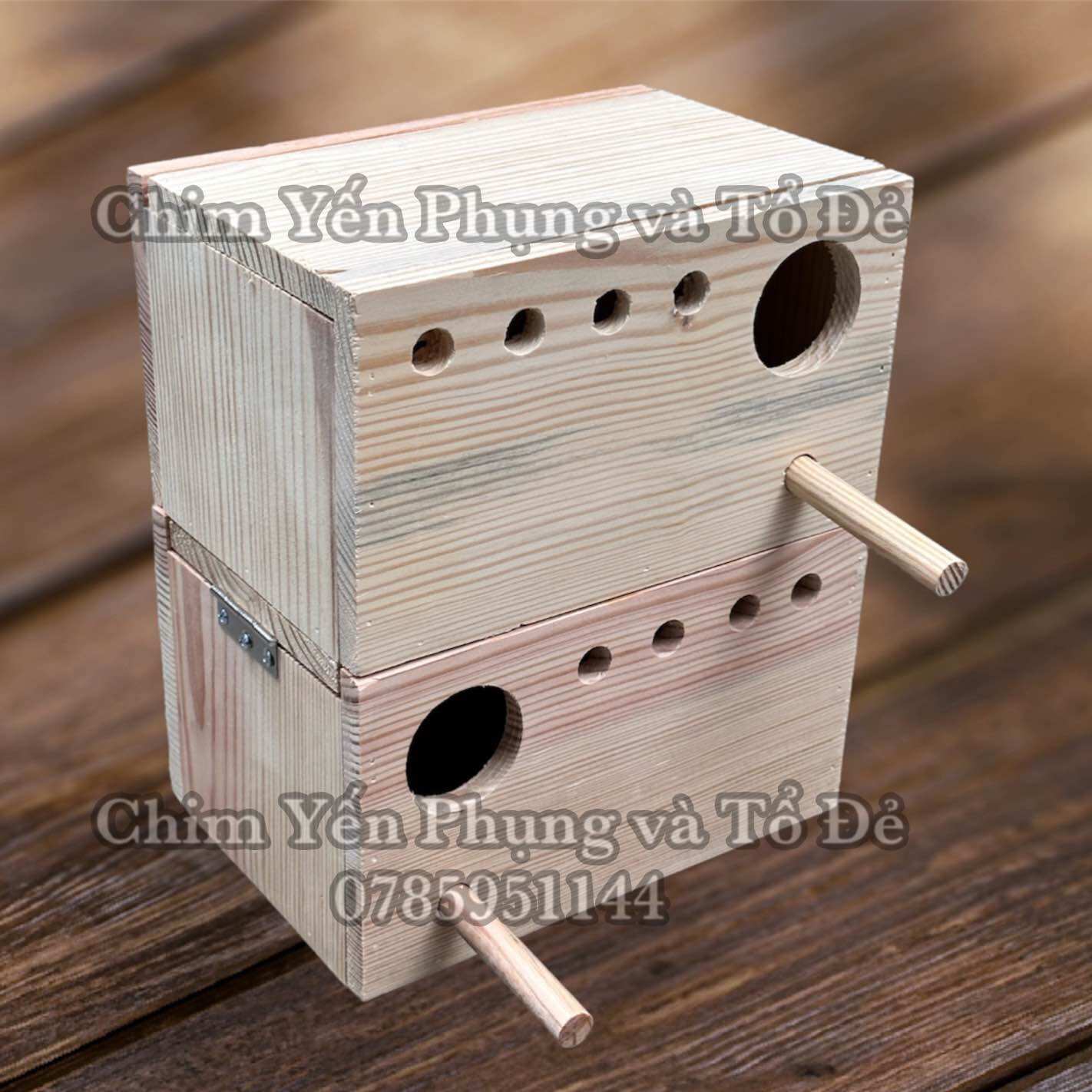Combo 2 tổ đẻ cho chim Yến Phụng [mẫu cơ bản] chất liệu thông Mỹ.