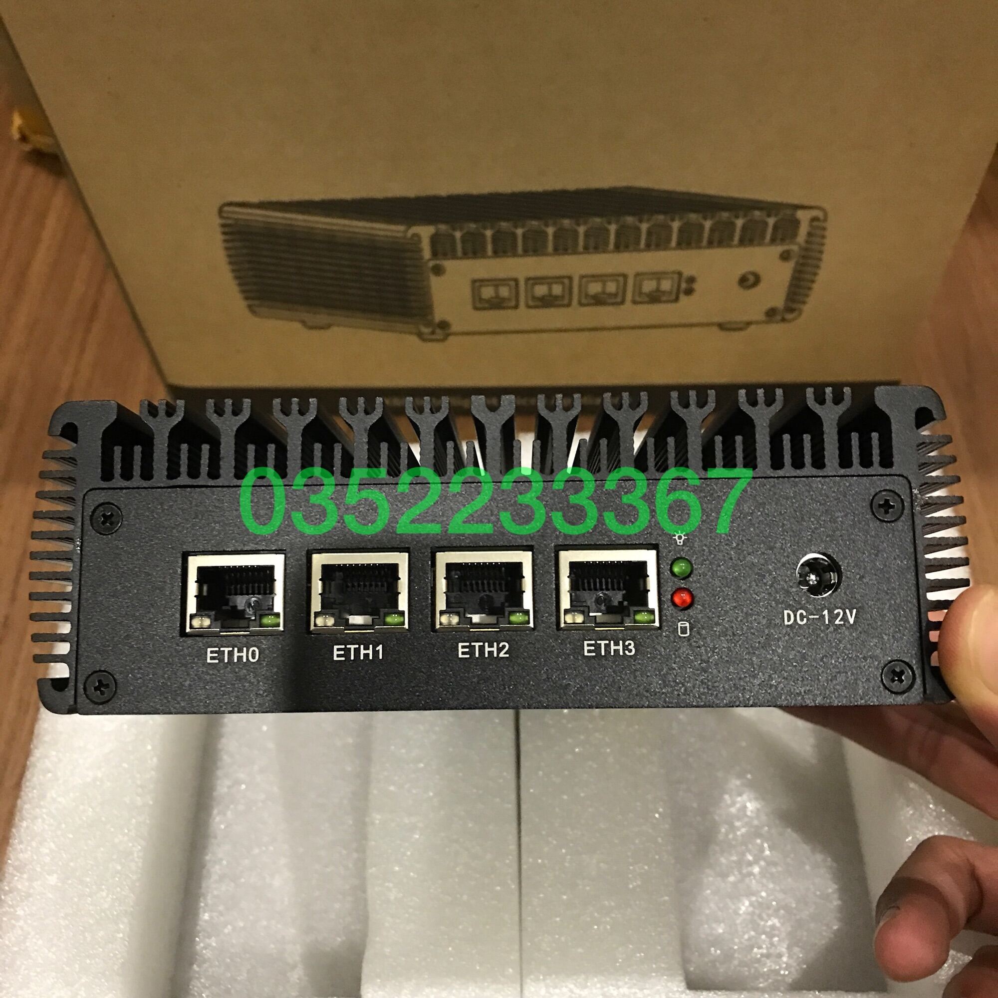 Router Pfsense. OpenWRT4 NIC 2500Mbps, CPU J4125 lõi tứ 2.7Ghz, AES-NI