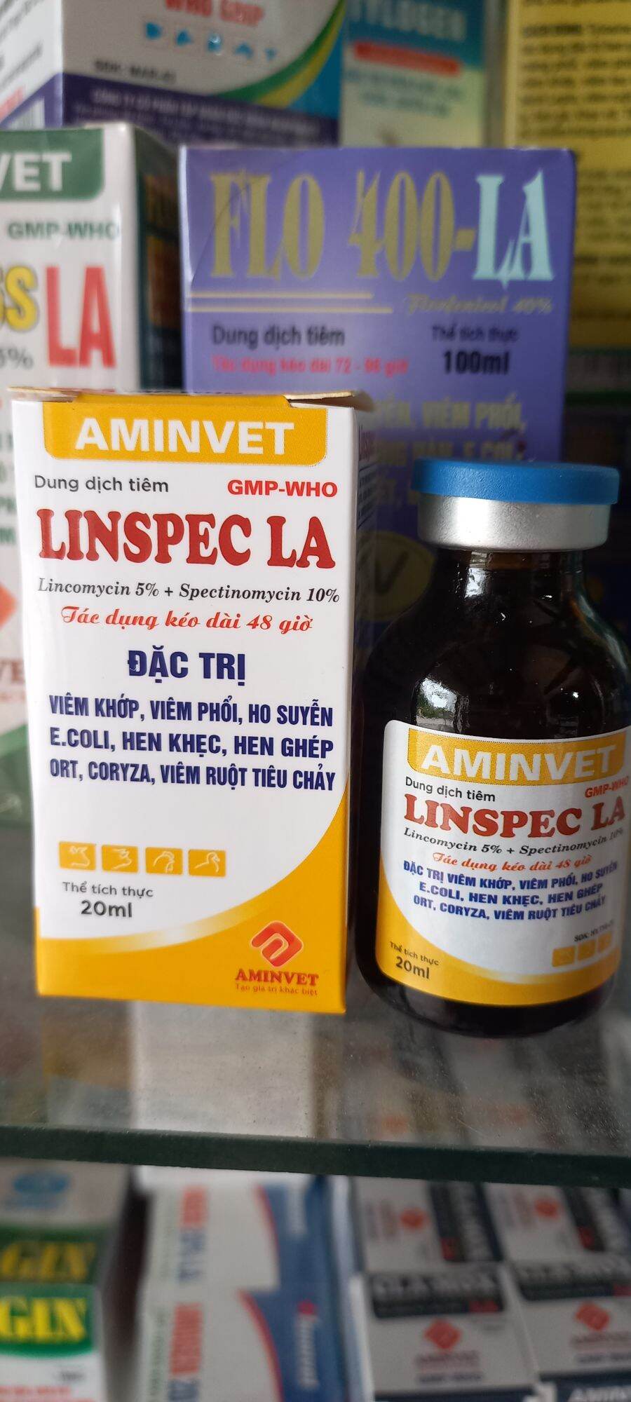 Lincospec lọ 20ml viêm khớp, viêm phổi, viêm ruột tiêu chảy, hen khẹc