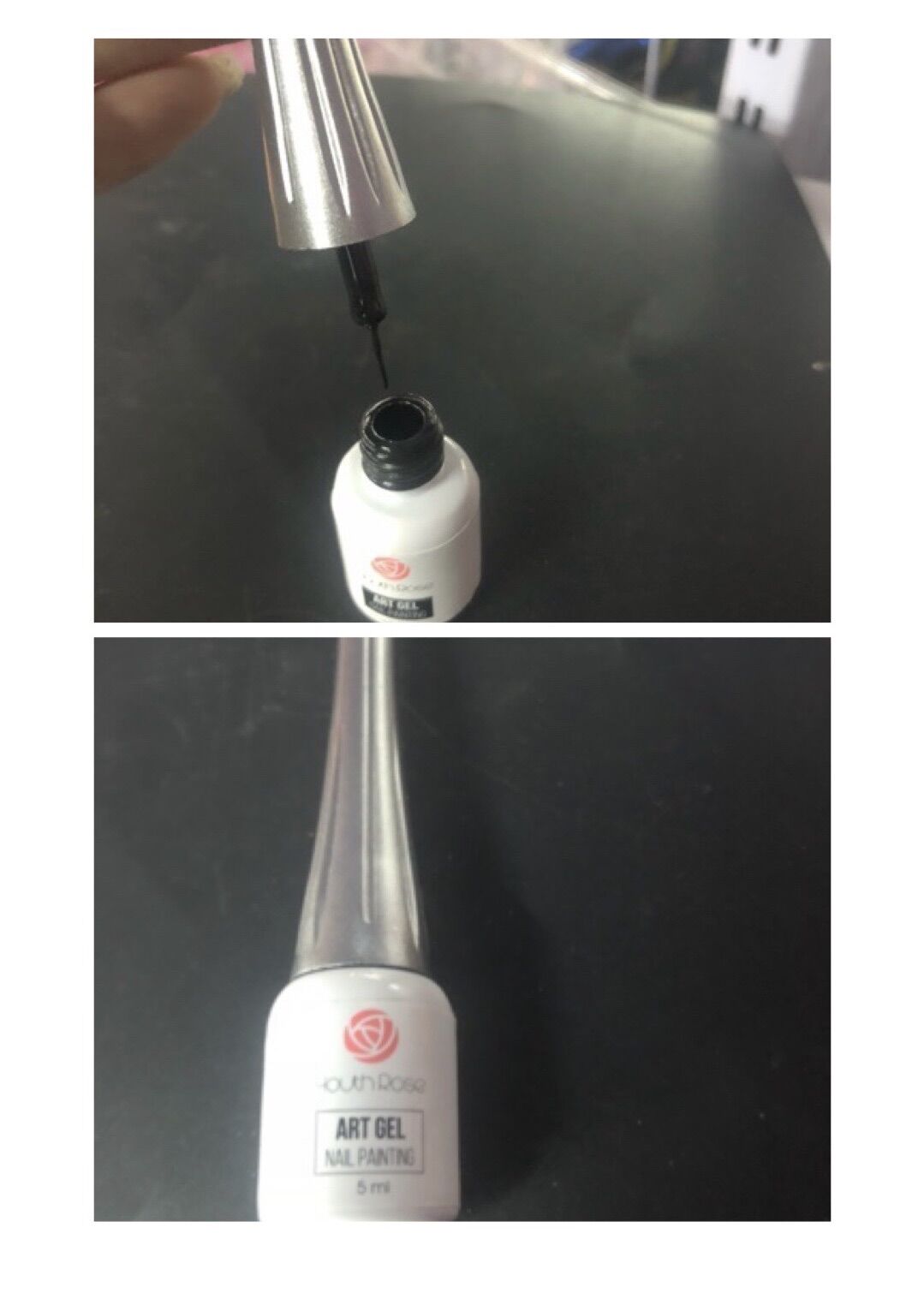 Sơn gel cọ nét hoa hồng
