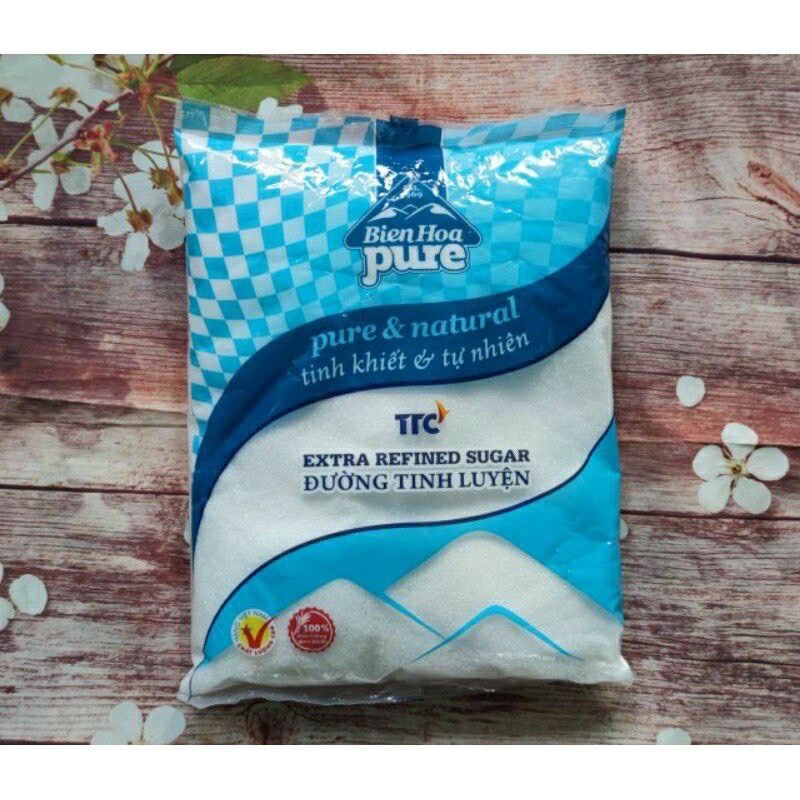 Đường Biên Hòa bịch 1kg - đường cát trắng bịch 1kg