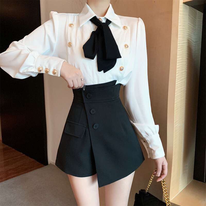 CHÂN VÁY CHÉO TÀ PHỐI NÚT XINH LT5